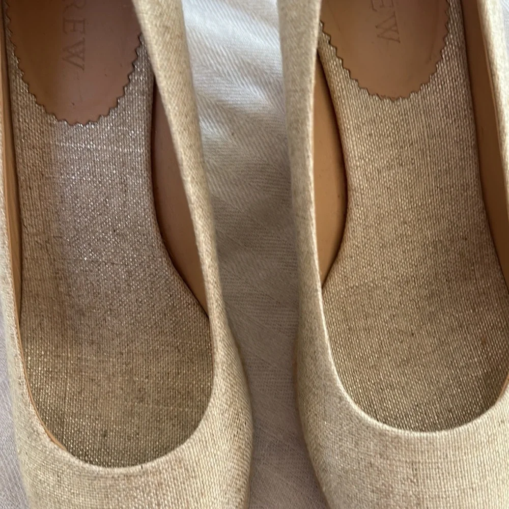 J. Crew Natural Beige Espadrille Flats